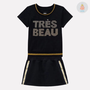 Conjunto Blusa e Short-Saia Très Beau Milon