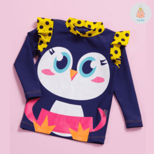 Camiseta Kids Pinguim Azul Puket