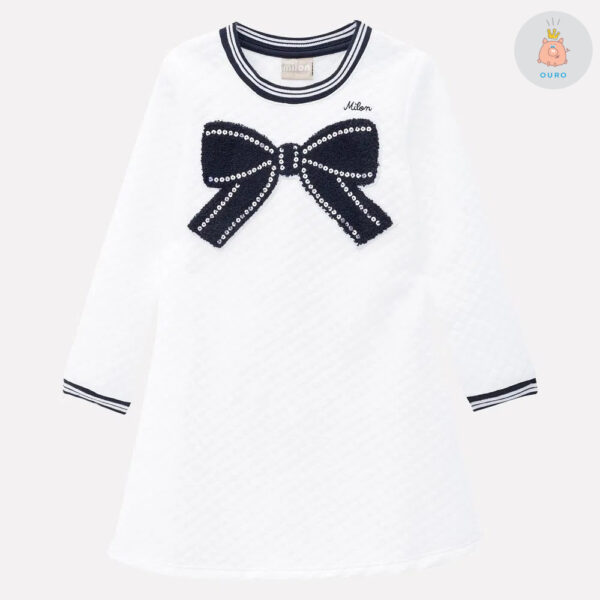 Vestido em Malha Trabalhada Off-white Milon – Pig Pega
