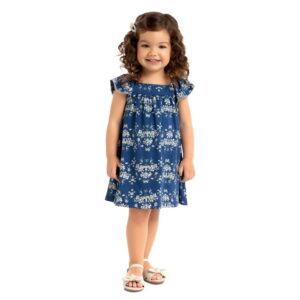 Vestido em Cotton Milon